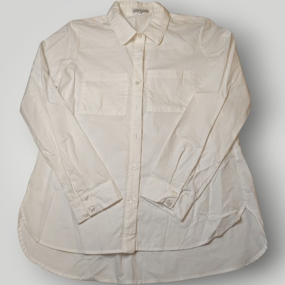 Blouse Charlotte Russe 100% Coton Rose - Col V Sans Manches - Taille L - Occasion Parfait état